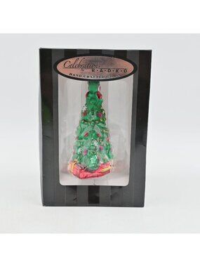 Radko Celebrations Christmas Tree Glass Ornament Holiday Decoration Boxed